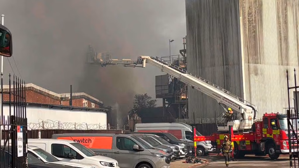 Properties evacuated and considerable event announced as hearth breaks out at showroom