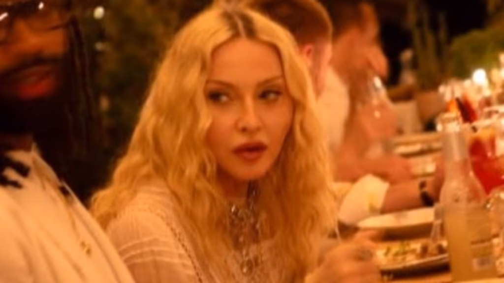Madonna obtaining over miniature Corfu village made distinguished by ITV's The Durrells for wild 68th birthday organization as she dances along with her youngsters and boyfriend Akeem Morris till 2am