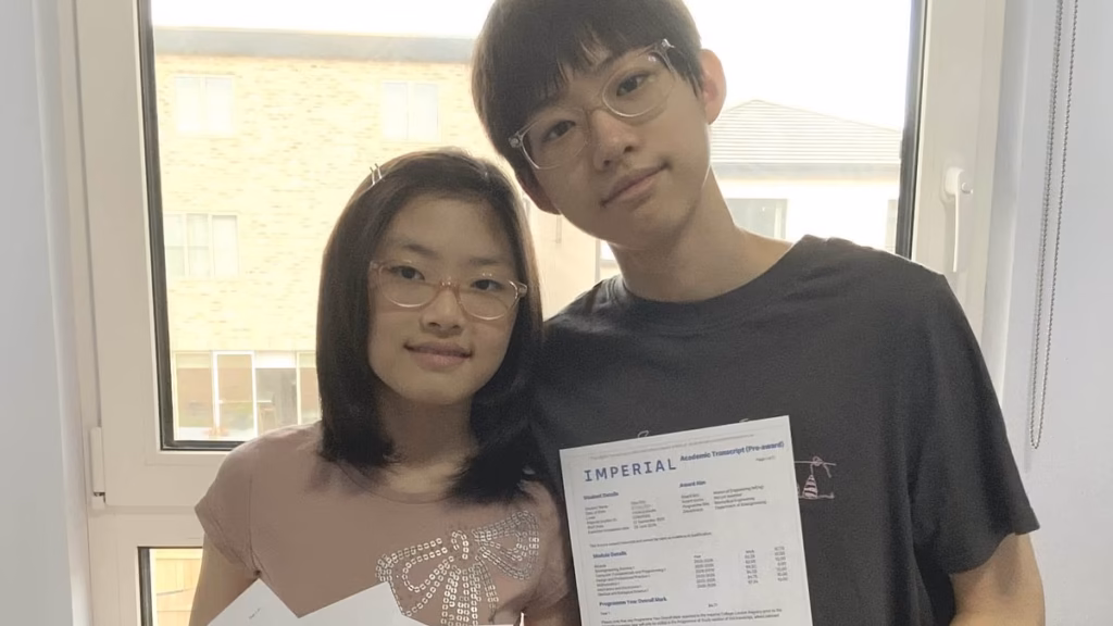 Boy, 14, collects first-class mark in his leading yr of College as his sister, 12, commencing her A-levels
