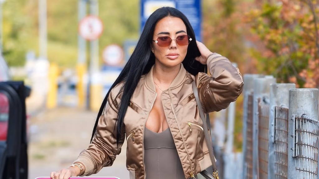 Yazmin Oukhellou is seen for the original period since police raided her residence over Mayfair nightclub knife assault