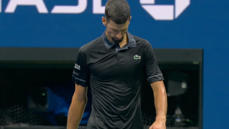 Djokovic loses opening set in tiebreak