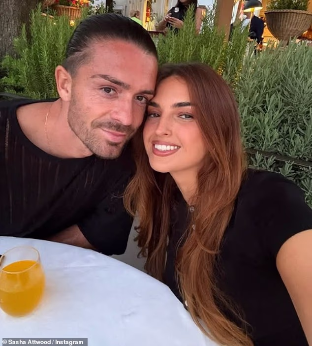 Sasha Attwood and Jack Grealish enjoy romantic late break