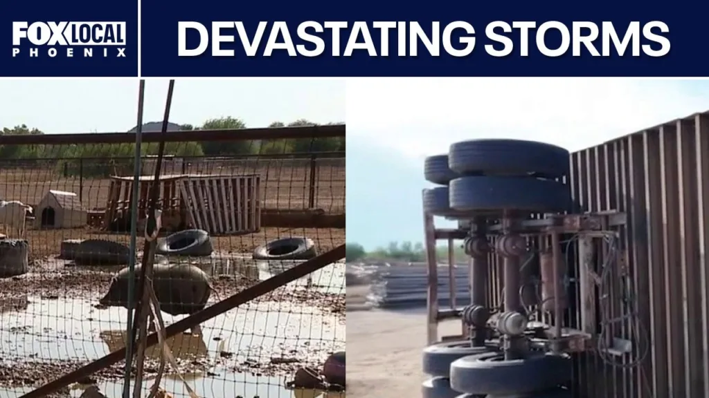 Storm damage hits Maricopa animal sanctuary and food pantry