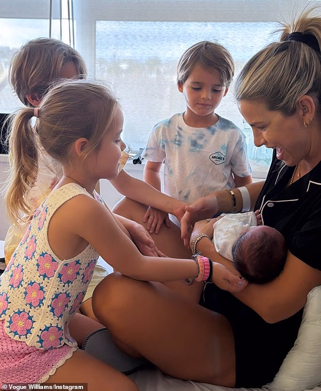 Vogue Williams, 40, welcomes fourth child with Spencer Matthews