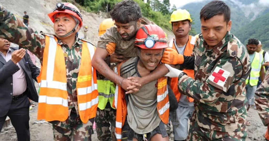 Two Nepal tunnel workers rescued after nine days trapped