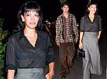 Lily Allen bares bra under sheer shirt at party with Troye Sivan