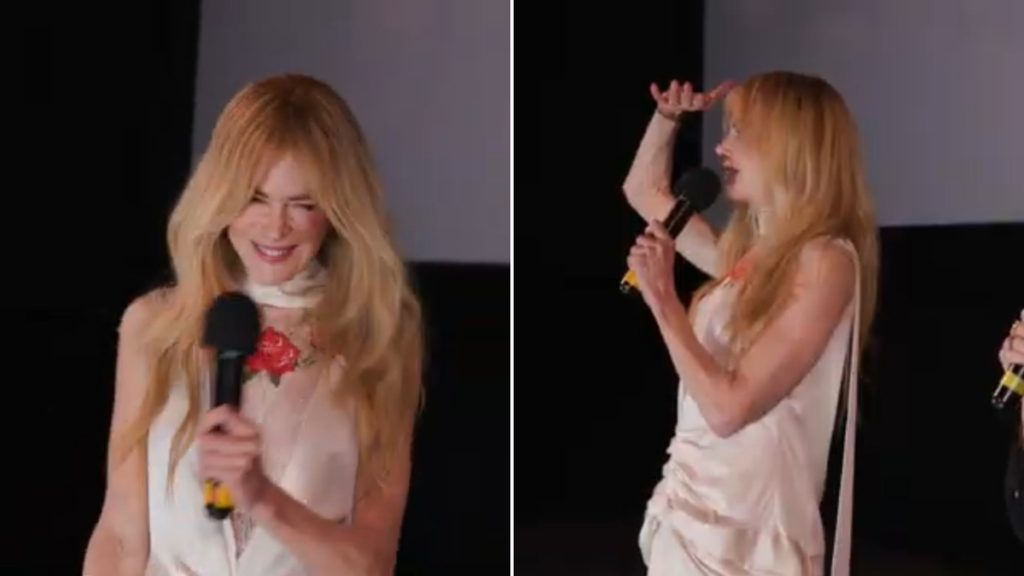 Nicole Kidman reacts as Practical Magic 2 crowd breaks cinema rule