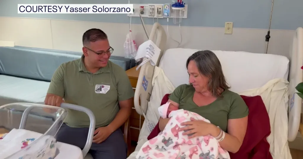First-time dad delivers breech baby girl in pawn shop car park