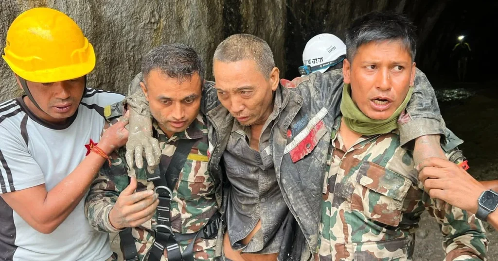 Third Nepal tunnel worker freed as woman survives 10 days in rubble