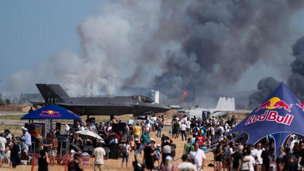 F-4 fighter crashes at air display outside Athens