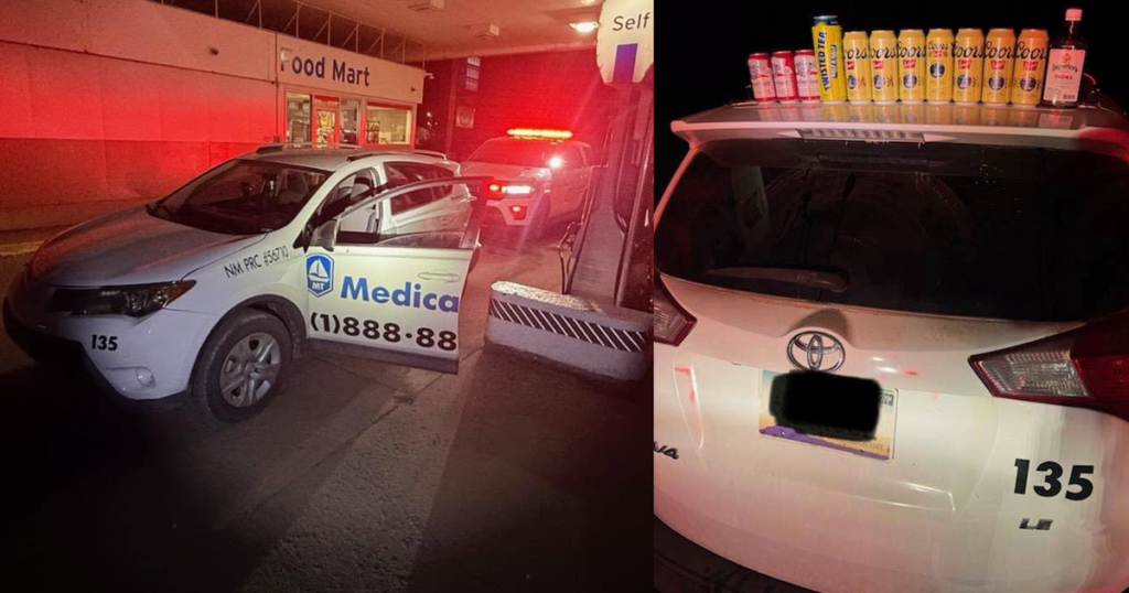 Driver asleep in booze-laden medical van on Navajo Nation