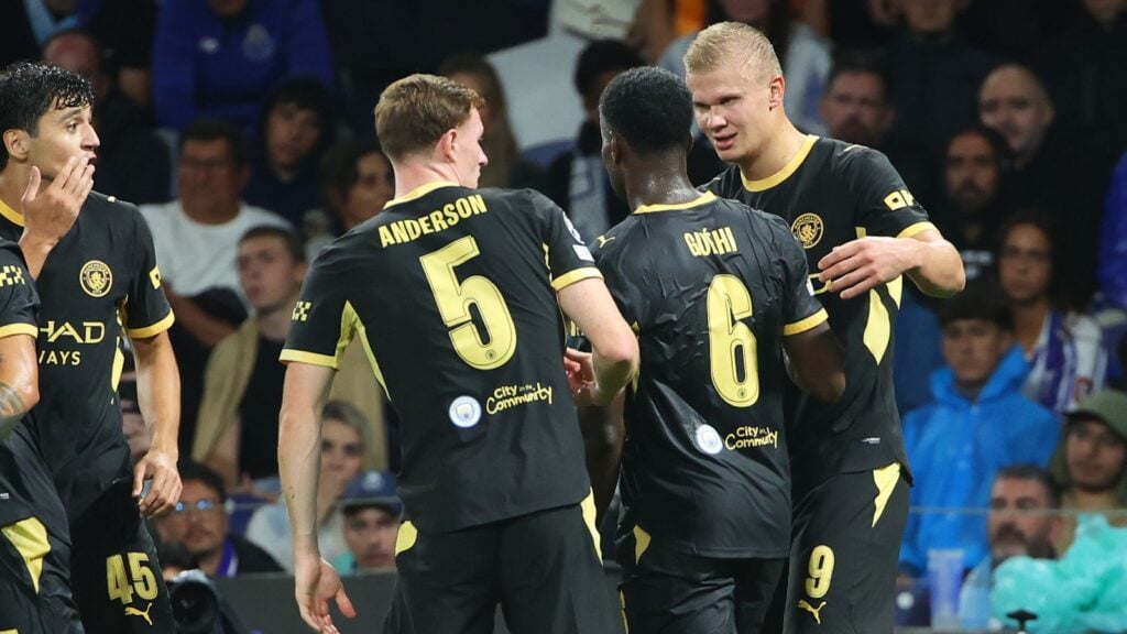 Haaland double earns City win over Porto despite flat display