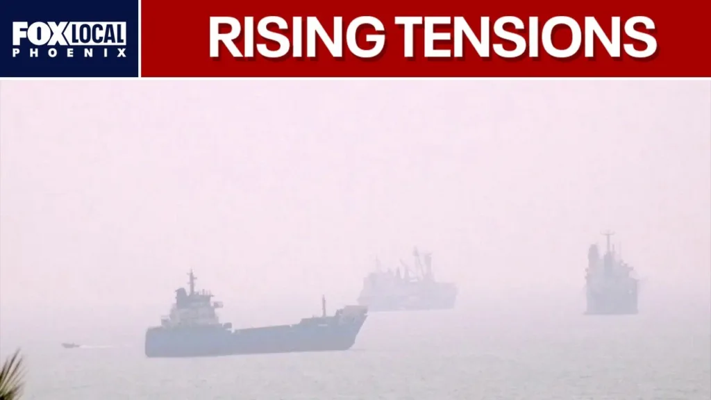 Iran war tensions rise as shipping stops in Strait of Hormuz