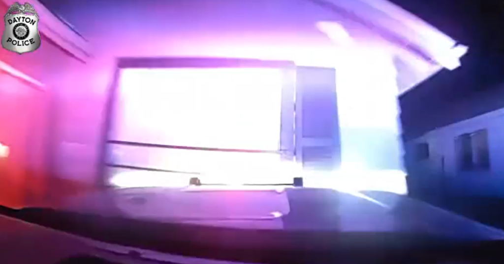Suspect steals police car before crashing into Ohio house