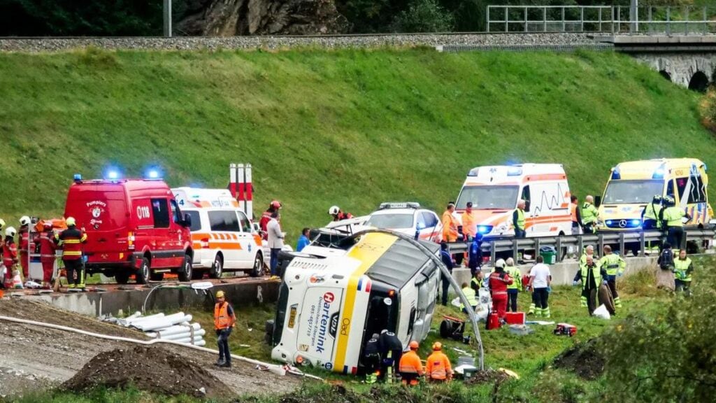 Several killed and injured after Dutch coach crash in Switzerland