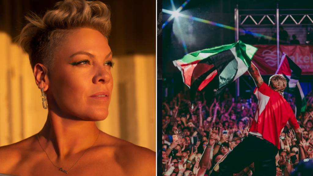 Pink responds to calls to drop Macklemore from Sheeran tour