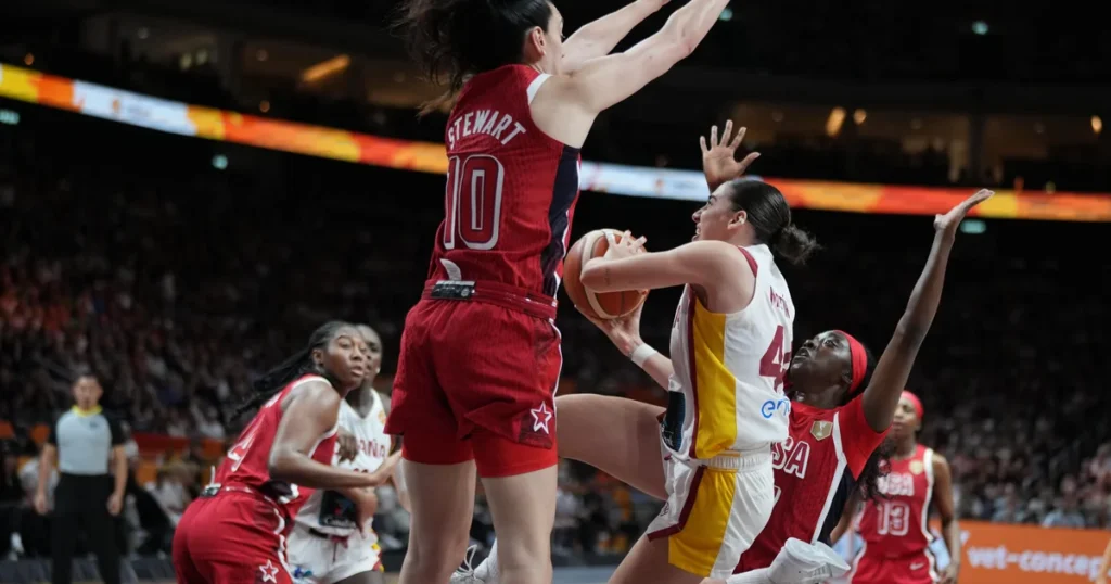 USA beat Spain to set up Olympic rematch with France
