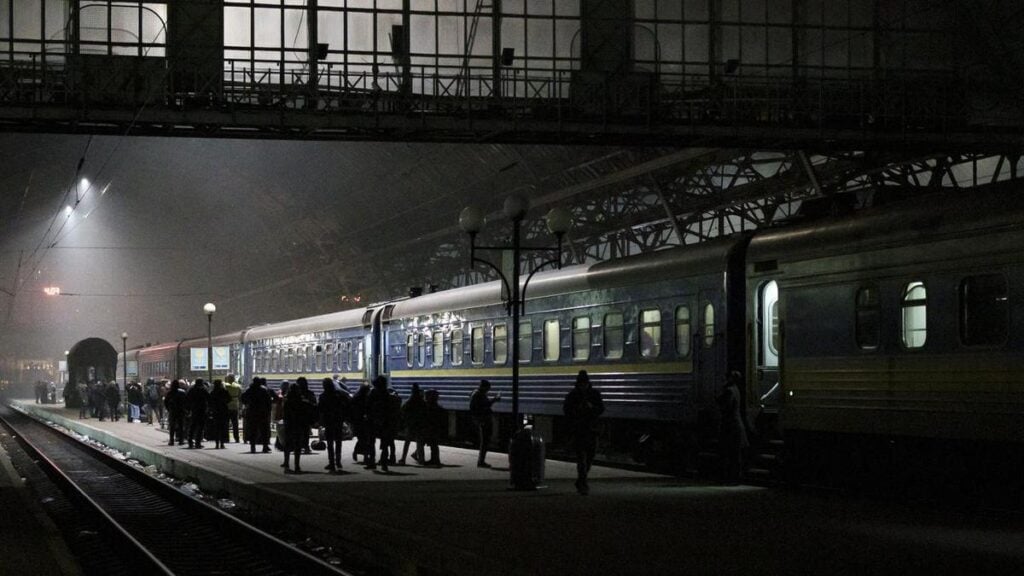 Drone strikes Ukrainian train after dignitaries depart