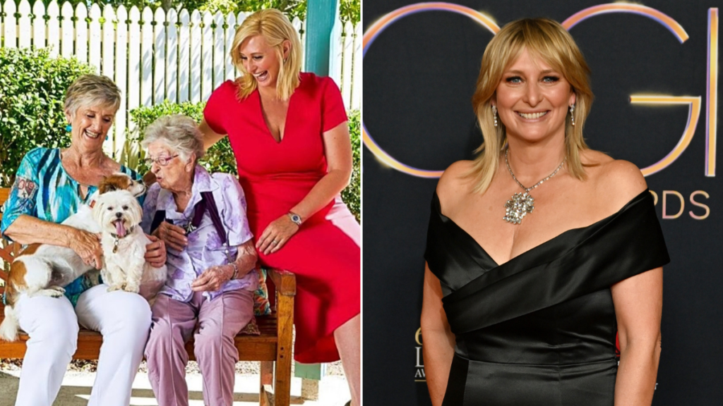 Channel 7 stars support Johanna Griggs after her mother’s death