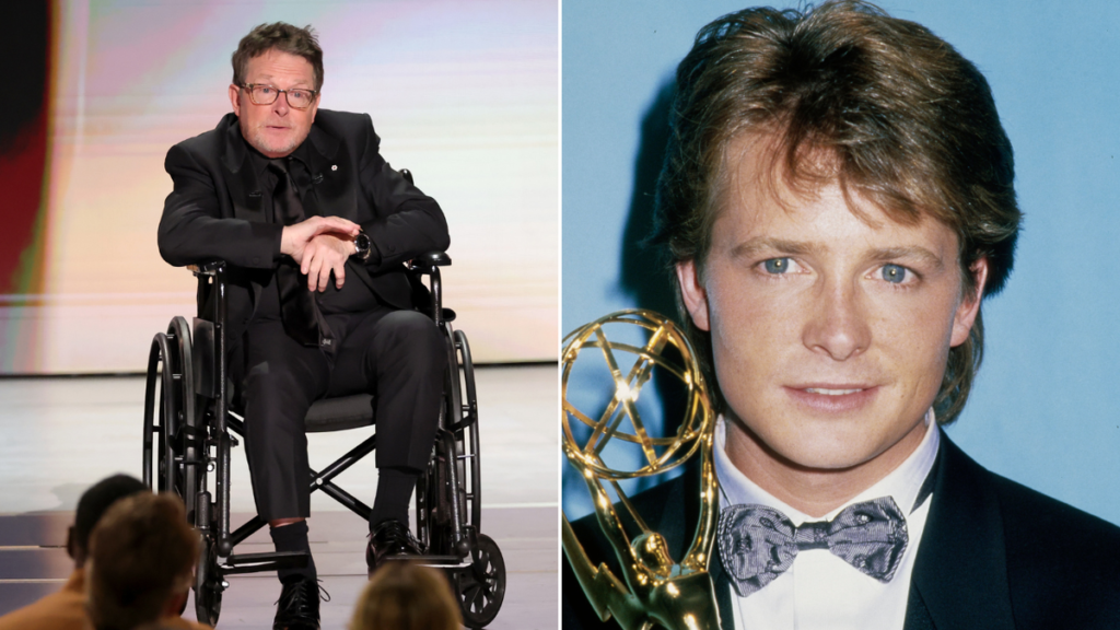 Michael J. Fox gets Emmys standing ovation for humanitarian award