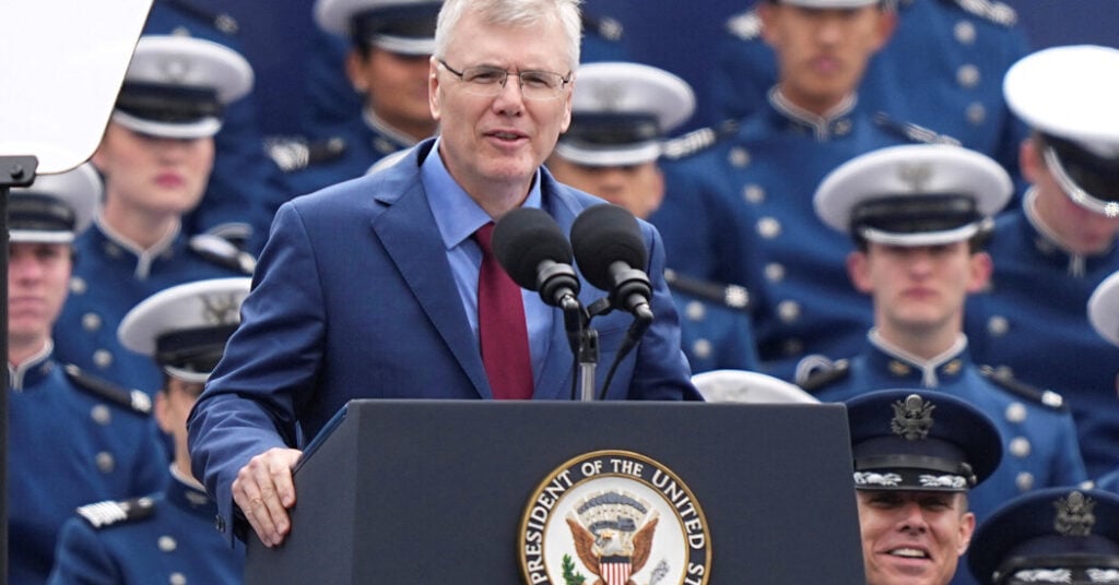 US has placed weapons in space, says Air Force secretary