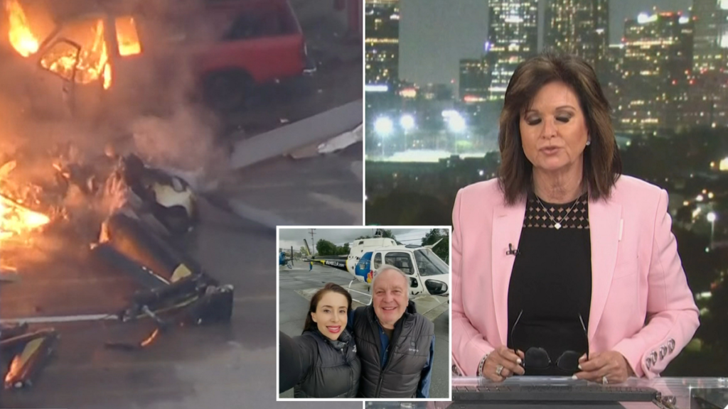 LA anchor cries on air as colleagues die in helicopter crash