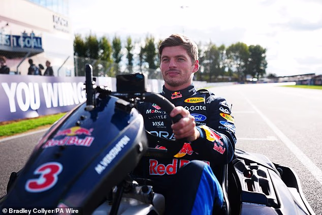 Verstappen beats 100 influencers in 14-lap Silverstone kart race