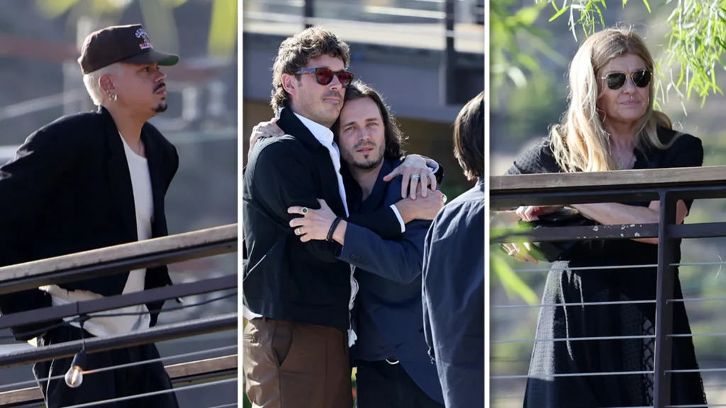 New images show stars mourning at Hayden Panettiere memorial