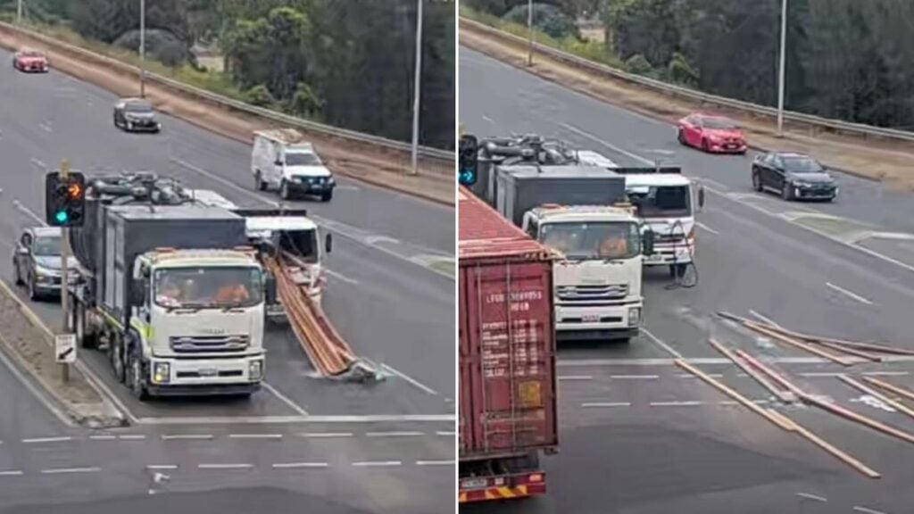 Planks pierce lorry cab at Adelaide junction as police investigate