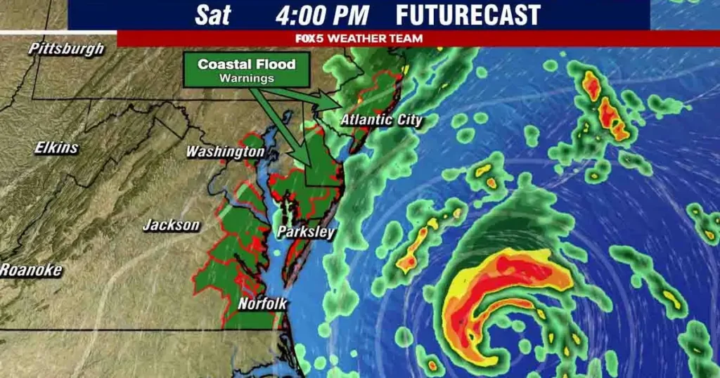 Cool, breezy DC Thursday as flood advisory precedes nor’easter