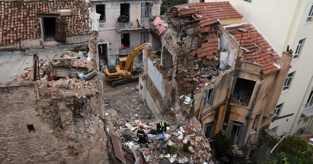 Two US tourists die after Athens building explodes, collapses