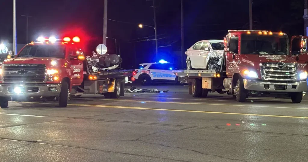 Woman dies in multi-car crash in east Detroit