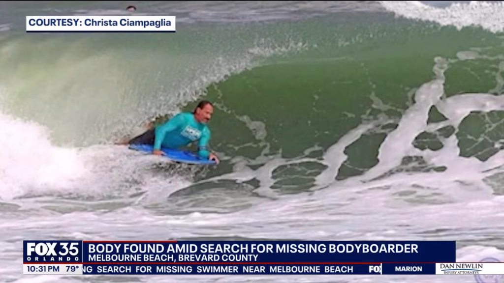 Body discovered in search for missing Melbourne Beach bodyboarder