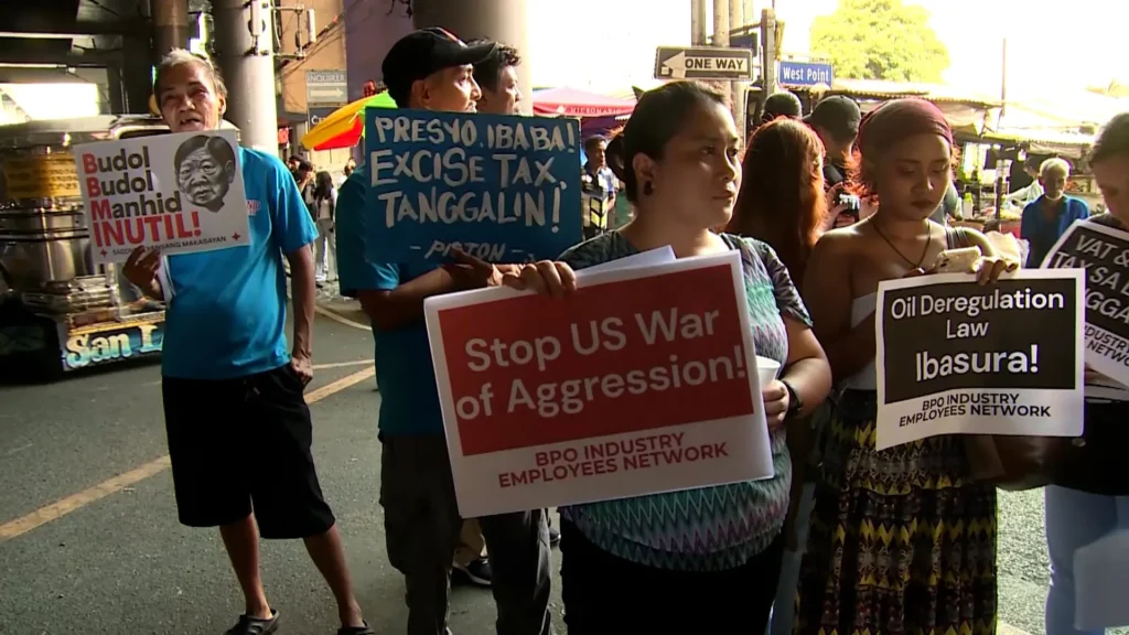 Manila public transport drivers strike as fuel costs soar