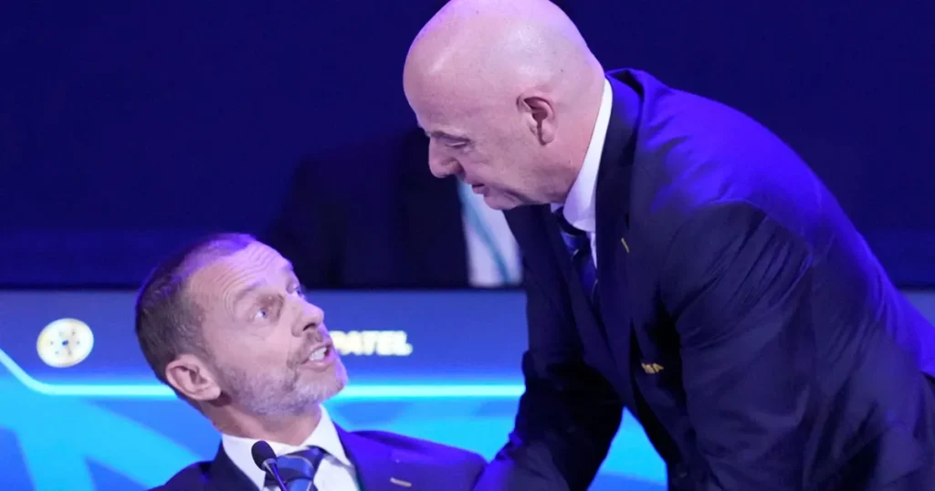 UEFA accused of misleading fans amid dispute with FIFA