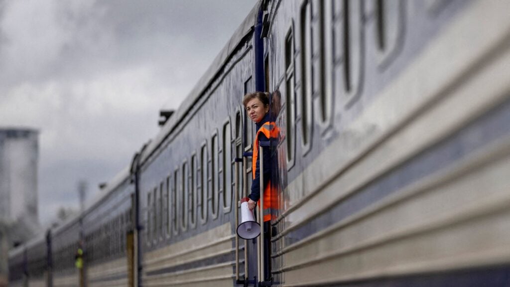 Ukraine keeps trains running as it defies Putin