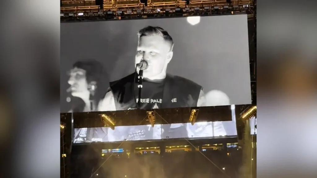 Singer Zach Bryan sports pro-Palestinian top at Gillette Stadium