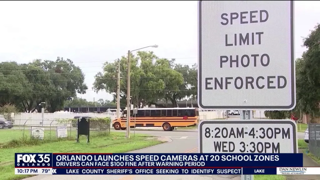 Orlando installs speed cameras in 20 school zones