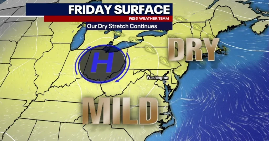 Washington: mild, dry Friday before Isaias remnants Sunday