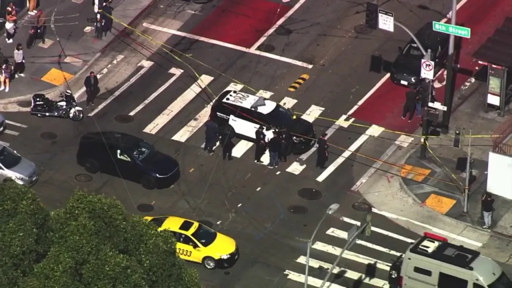 Scooter suspect crashes into street fixture while fleeing police