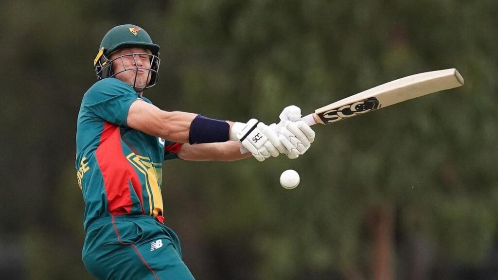 Unheralded opener leads Tasmania to difficult one-day victory