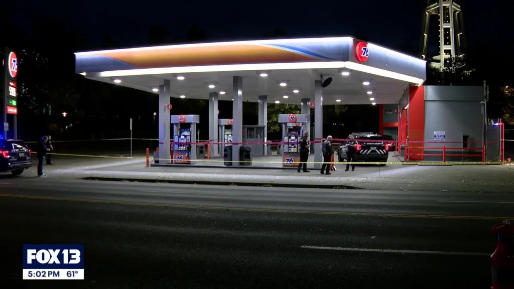 Shop worker shot dead at petrol station near Seattle Center