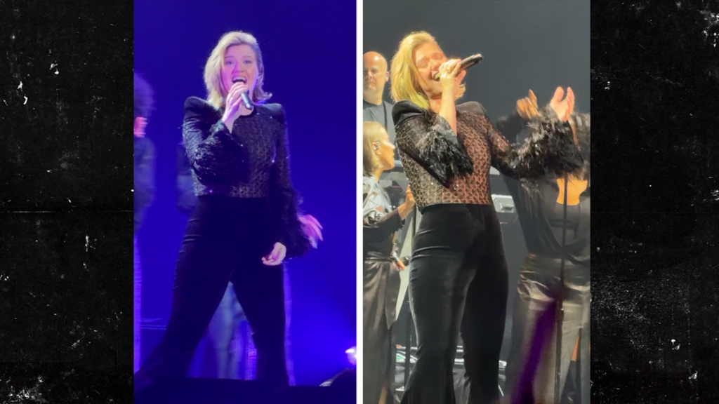 Kelly Clarkson performs first show amid toy bird dispute