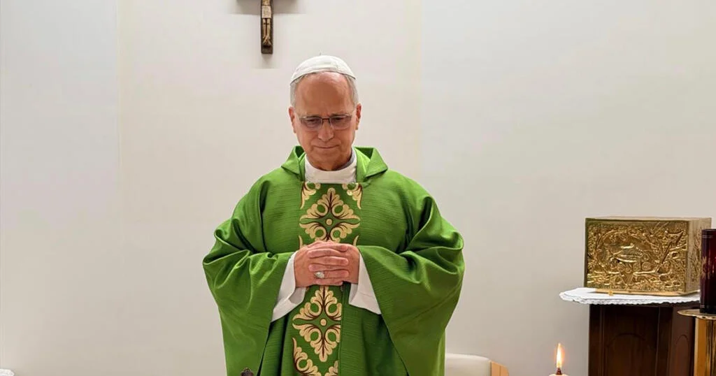 Photos show Pope Leo celebrating Mass in hospital after cancer surgery