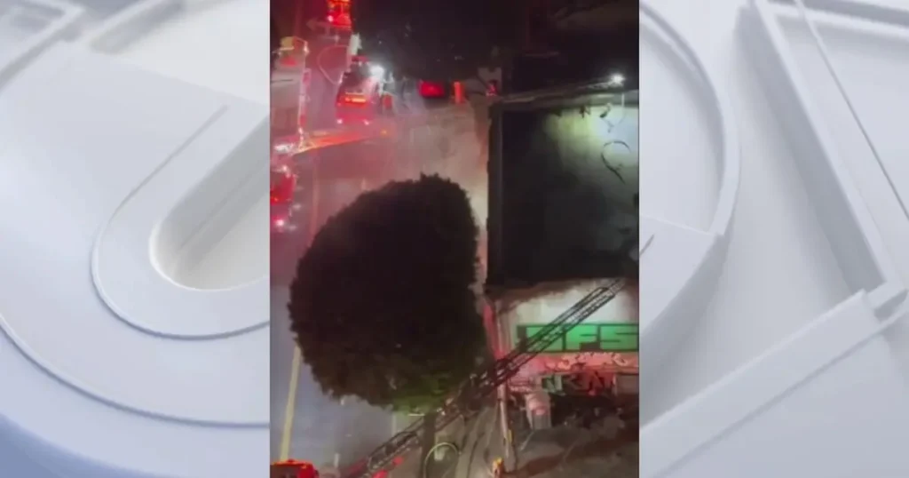 Fresh blaze at vacant LA building prompts safety concerns