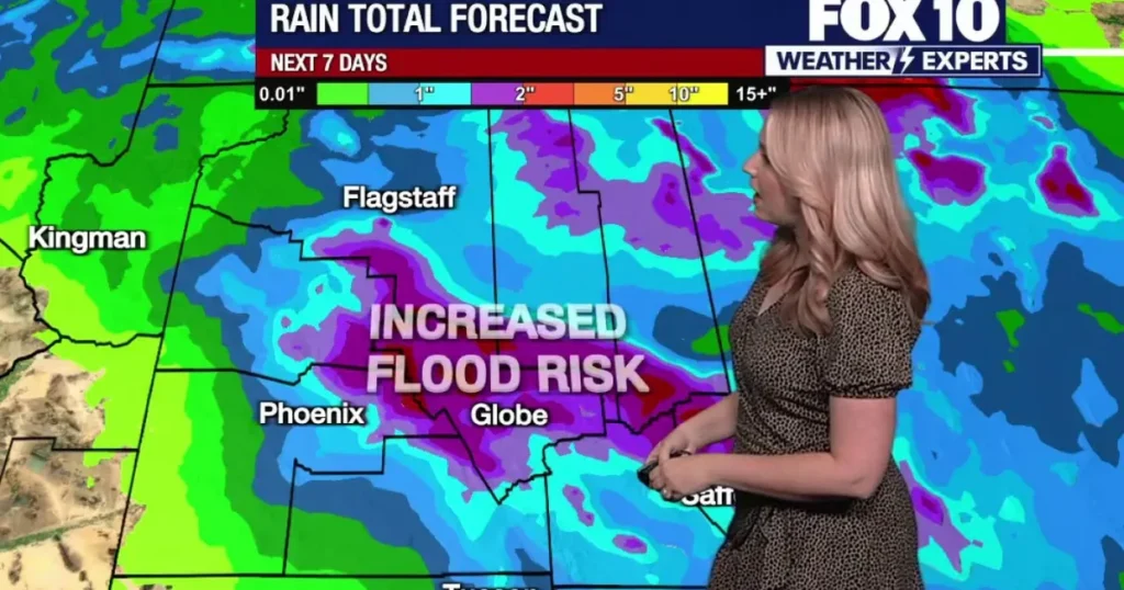 Phoenix forecast: 90F heat before rain and severe storm risk