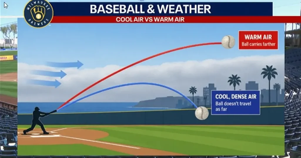 Warm Milwaukee weather affects Brewers’ World Series game