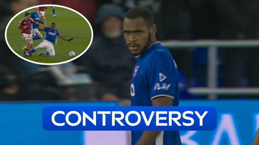 McAtee challenge: Diop booked as red-card call questioned