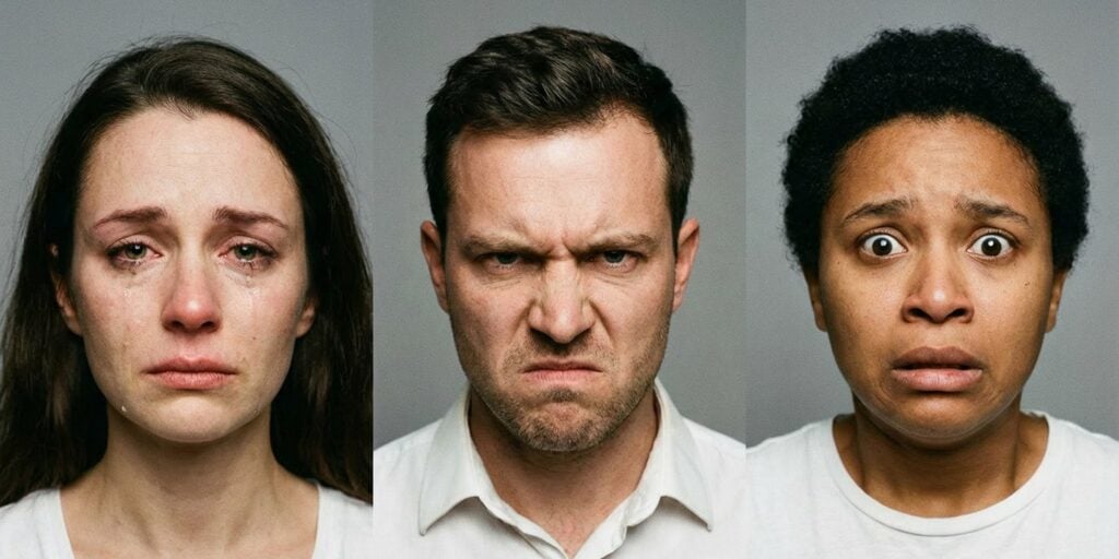 Psychosis with aggression misreads negative emotions as positive