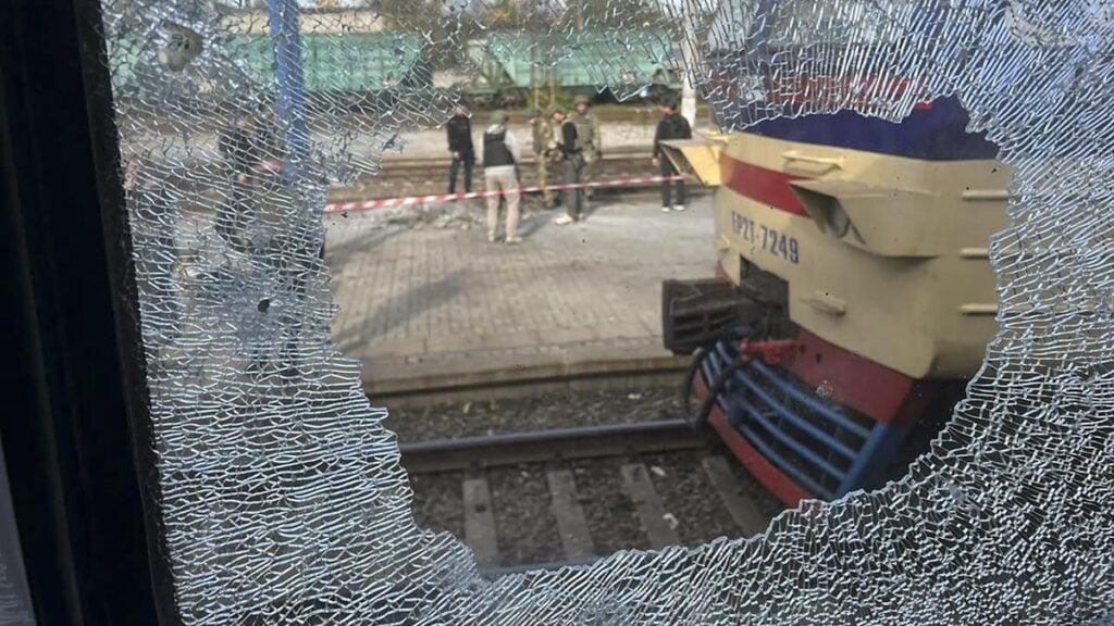 14 reportedly killed in Russian drone strike on Ukraine rail hub